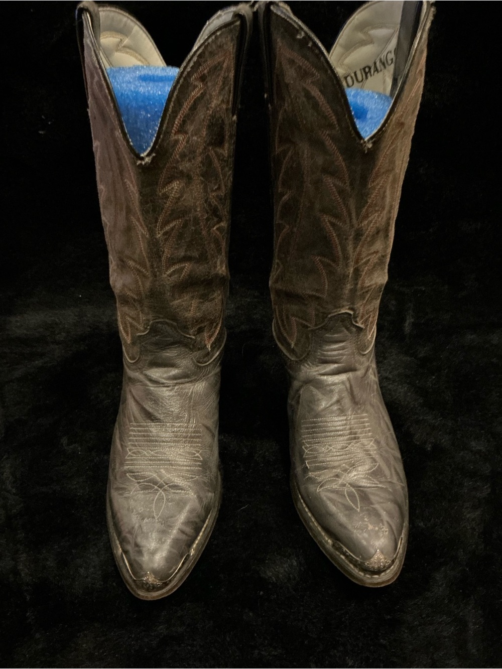 Durango Women’s Vintage Dark Brown Leather Western Boots Size 10